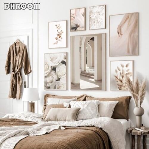 Nordic Style Poster Flower and Plant Nature Photography Canvas Wall Art Picture Modern Home Decoration Painting for Bedroom