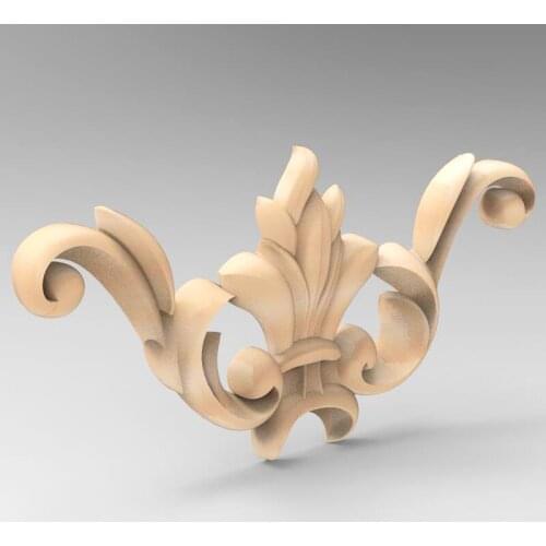 New 3D model for cnc 3D carved figure sculpture machine in STL file 3D furniture decoration Decor Corner carved flower