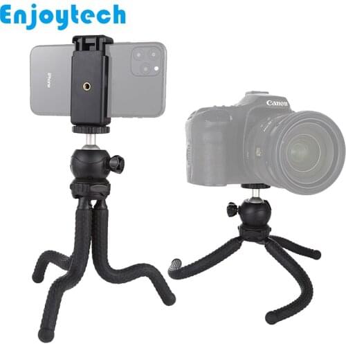 New Flexible Octopus Tripod with Ball Head Mount Holder for Mobile Phones Stand for Gopro Hero SJcam Action Cameras DSLR