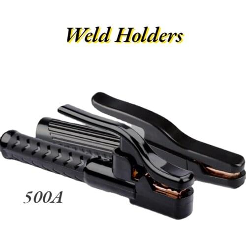 Professional 500A Electrode Holder Insulation and Anti-scalding Design Non-slip Handle Heavy Duty Jaw Tool For Welding Machine