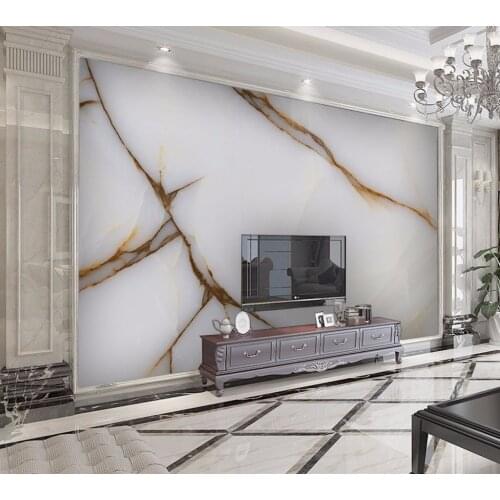 Luxurious Print Gold Texture Marble Wallpaper Murals 3d wallpapers for Living room bedroom Marble Wallpaper 3d Wallpaper sticker