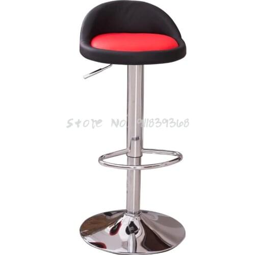 Nordic Bar Chair Lift Family High Stool Modern Simple Cashier Front Desk Bar Chair Back Swivel Chair