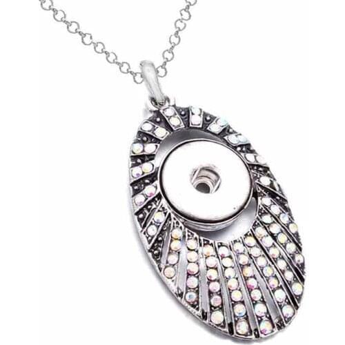 Interchangeable Eyes Ginger 271 Snap Button Pendant Necklace Jewelry Fit 18mm Snap Button Charm jewelry For Women Gift