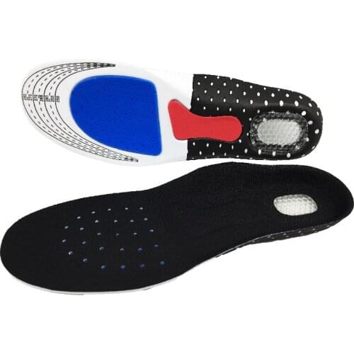 Sport Running Silicone Gel Insoles for feet Man Women for shoes sole orthopedic pad Massaging Shock Absorption arch support