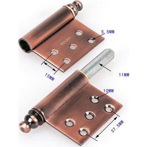 Welded flag flag hinge 304 stainless steel 5 inch detachment door axle Hinge
