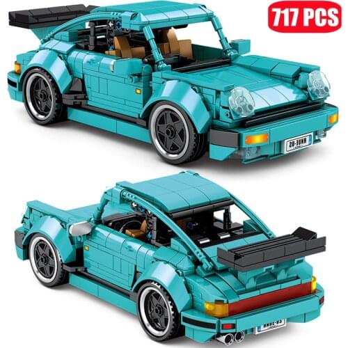 717Pcs Creator EXpert Technical Racing Car Building Blocks Model Ideas Famous Super Sports Vehicle Bricks Adult Toys For Boys