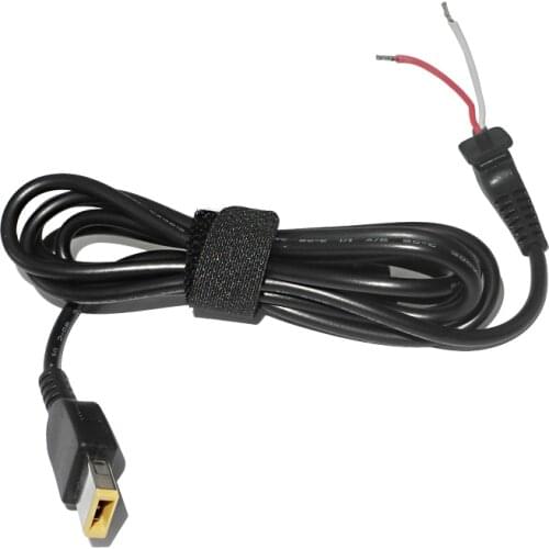 USB Square yellow pin DC Power Charger Plug Cable connector for lenovo IBM Laptop adapter Square Interface DC cable