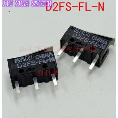[In stock] 50pcs New Original genuine mouse microswitch D2FS-FL-N D2FC-F-7N(20M) D2FC-F-K(50M)-RZ D2FC-F-7N 10M