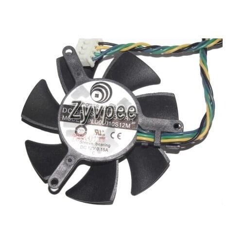 Zyvpee 46mm PLD05010S12M 12V 0.15A 4wire Video Fan 39x39x39mm