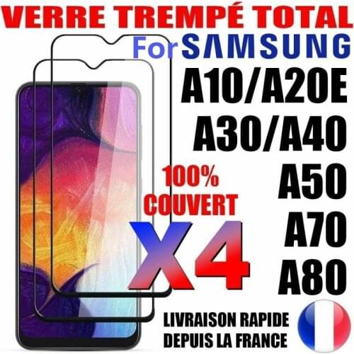 Batch 4 overall tempered glass window protection For Samsung a02s A12 a21s A41 A42 A51