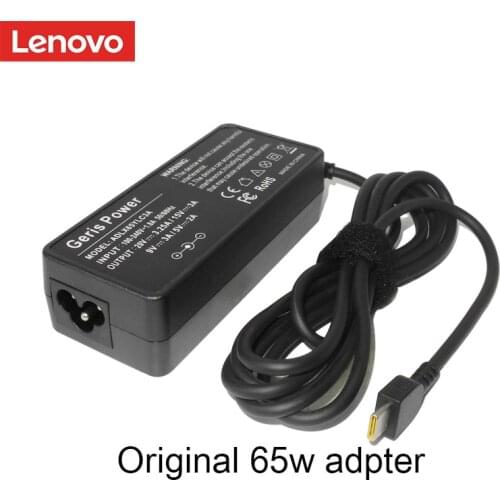Original Lenovo 65W Type C Ac Power Adapter Charger for Lenovo Thinkpad X1carbon Yoga5 X270 X280 T580 P51s P52s E480 E470 Laptop