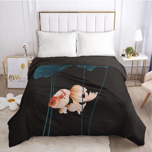 1PCS 3D Duvet Cover with Zipper Comforter/Quilt/Blanket Cover 220x240 200x200 3D Nordic Black Bedding Customize any size design