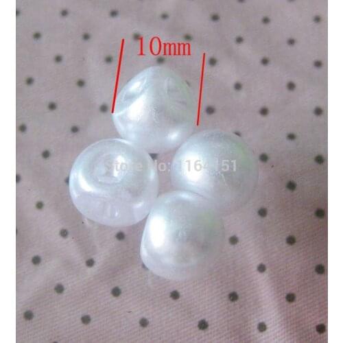 100pcs Mother of Pearl White Buttons 10mm Round Button Craft Buttons Bulk Scrapbooking Products DIY Craft Accessories sk0225