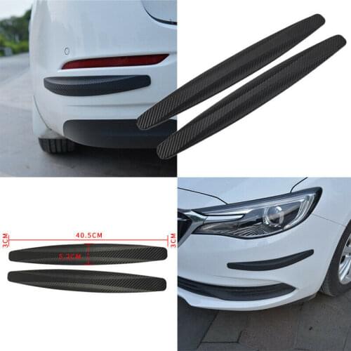 2/4pcs Car Bumper Protector Corner Guard Anti-Scratch Strips Sticker Protection Body Protector Molding Valance Chin