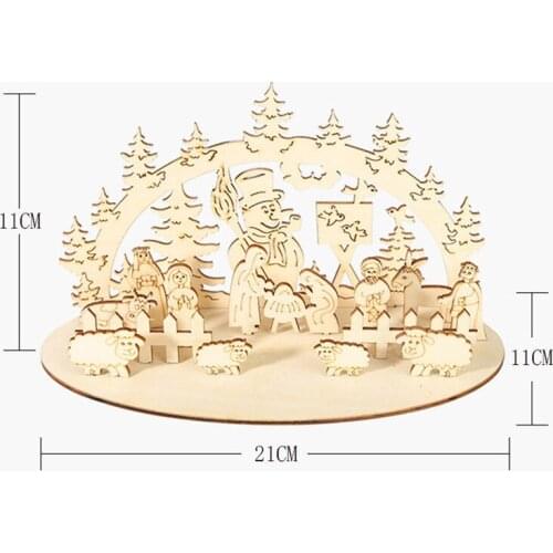 2pcs diy custom wood sign wooden christmas decorations christmas table decoration