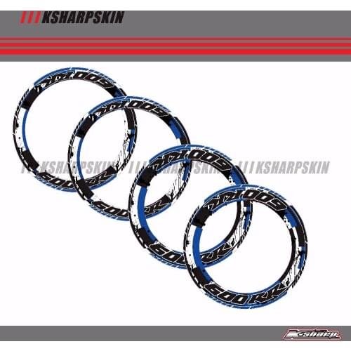 4 X Thick Edge Outer Rim Sticker Stripe Wheel Decals Fit all HONDA CBR 600RR CBR600RR