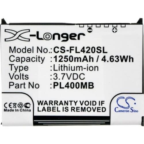 Cameron Sino 1250mAh battery for FUJITSU Loox 400 410 420 C500 C550 10600405394 PL400MB PL400MD PL500MB S26391-F2607-L50