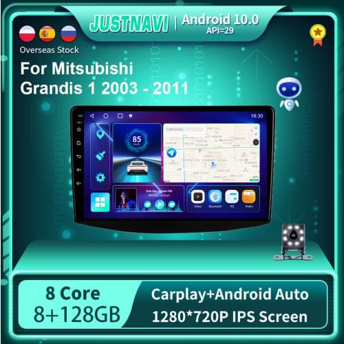 Android 10.0 Car Radio For Mitsubishi Grandis 1 2003-2011 Autoradio Multimedia Video Player Navigation 6G 128G CarPlay No 2 Din