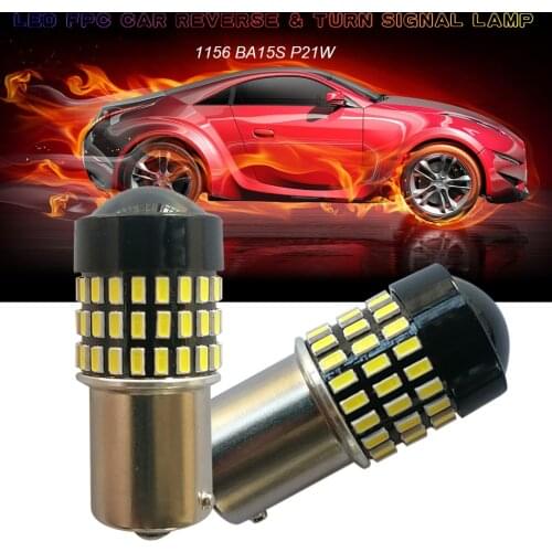 P21W 1156 BA15S FPC LED Car Light Bulb Luces Para Auto Voiture Accessories Coche Carro Luz For Reverse Lamp Turn Signal Lights