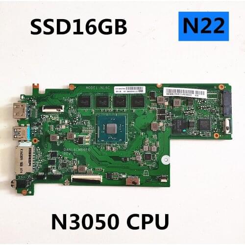 DANL6CMB6E0 FOR lenovo N22 laptop motherboard RAM 2G SSD16G CPU N3050 onboard DDR3 FRU: 5B20L1324511 100% functional test
