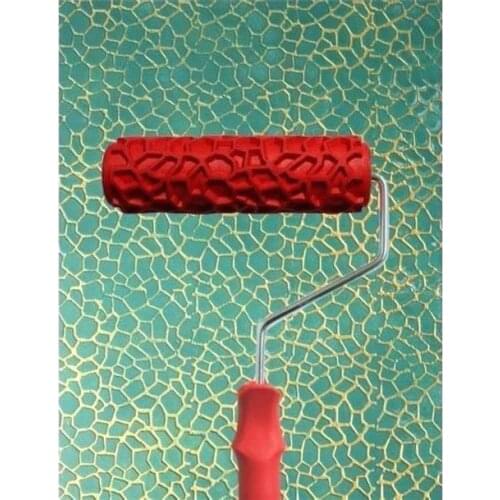 Decorative Paint Roller Pattern Texture Painting Tools Embossed for Wall Bedroom Rubber Airless Pintura Machine Household EG327T
