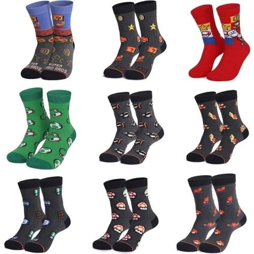 Super Mario bros Cartoon Kids Odyssey Yoshi anime Sock Action Figure Toys Boys Cosplay xxx Children Christmas Gifts tube socks