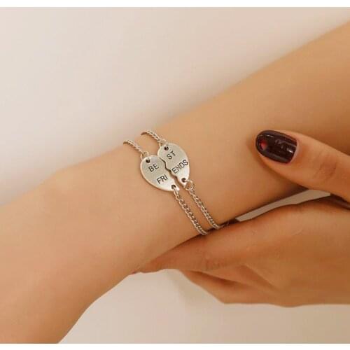 Friends Bracelet Hot Sale Girls Stylish Love Good Friend Bracelet Creative Best Friends Confidant Personality Letter Bracelet