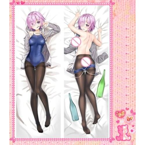 Anime Cartoon Fate/stay night Double Sided Bolster Hugging Peach Skin 2 Way Pillow Case Pillow Cover Pilllowcase Gift 78005