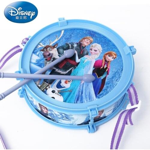 Disney girls frozen Cartoons drums toys musical instruments beat hand drum boys and girls toy 0-3 years old