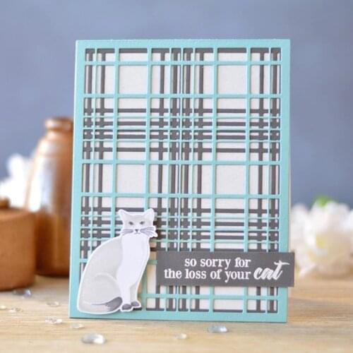 JMCRAFT 2021New Plaid Pattern Background #12 Metal Cutting Dies DIY Scrapbook Handmade Paper Craft Metal Steel Template Dies