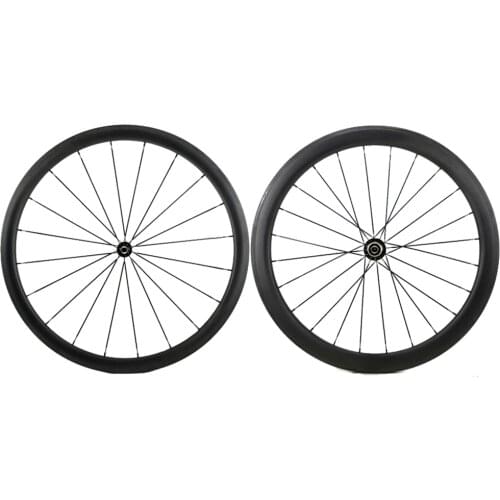 700C Front 38mm Rear 50mm road carbon wheels 23mm width Clincher bike carbon fiber wheelset with Powerway R36 Straight pull hub