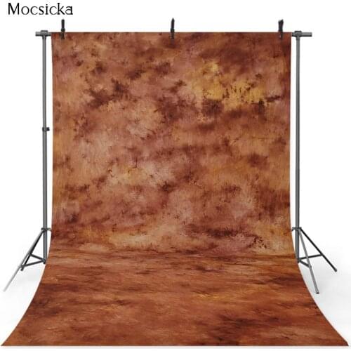 Red Brown Texture Portrait Backdrop for Photography Abstract Newborn Kids Children Background for Photo Studio Photocall Props