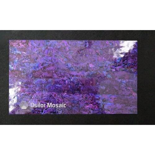 Dyed purple color mother of pearl shell laminate for musical instrument and furniture inlay