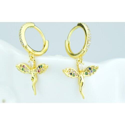 Little angel earrings fashionable girl earrings, party and banquet accessories angel and fairy shapes