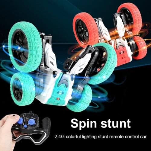 RC Car 2.4G Stunt Drift Cars Remote Control 360 Degree Roll Double Sided Car Birthday Xmas Christmas Gifts For Kids Children
