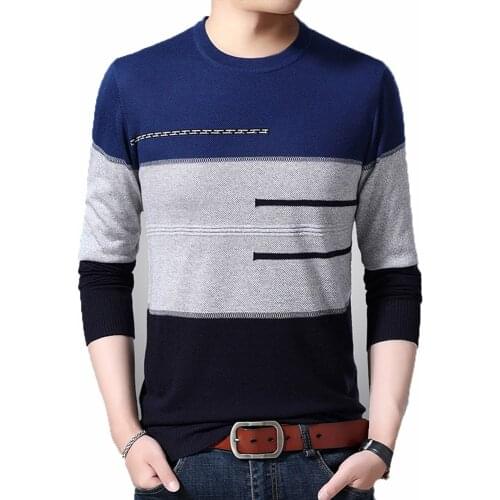Men Sweater 2019 Fashion Solid Soft Wool Knit Sweaters Plus Pullover Mens V-neck Pullovers Brand Clothing Men MZL053