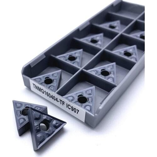 TNMG160404-TF IC907/IC908 CNC Lathe Authentic Original Turning Tools Triangle Carbide Inserts Sturdy Wear-resistant