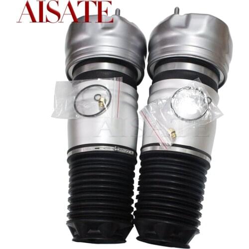 Pair For Porsche Panamera Front Air Suspension Spring Bag Air Ride Bellows W/O Electronic Sensor 97034305208 97034305209