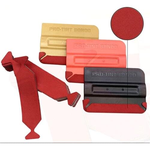 Pre-cut wing Shape self-adhesive Alcantara Buffer Replacement Squeegee Felted for Vinyl Wrap Squeegee Graphic Application k113