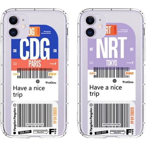 Transparent boarding Case For iPhone 12 12 Mini 11 Pro XS Max XR X SE 2020 Camera Lens Protection Cover For iPhone 7 8 6 6S Plus