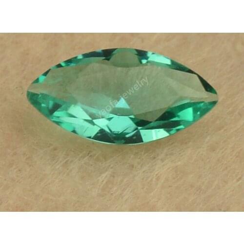 Sale 1.5x3~8x16mm 5A Light Grass Green Color Loose Glass Synthetic Gems Marquise Shape Brilliant Cut Glass Stone For Ring DIY