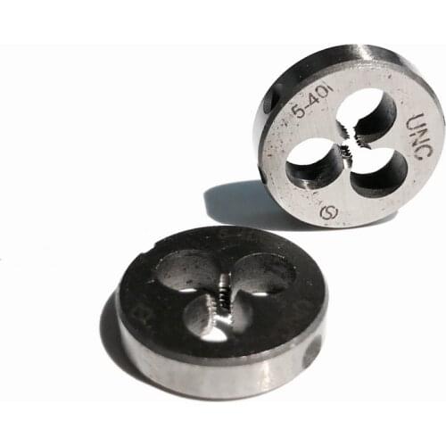 Free shipping of 2PCS 9Sicr steel made UNF 5-40/5-44 American standard Die Threading Tools Lathe Model Engineer Thread Maker