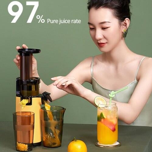 220V Slow Juicer Extractor Fruit Vegetable Squeezer Portable Blender Orange Juicer Electric Press Juicer Machine Filter-Free