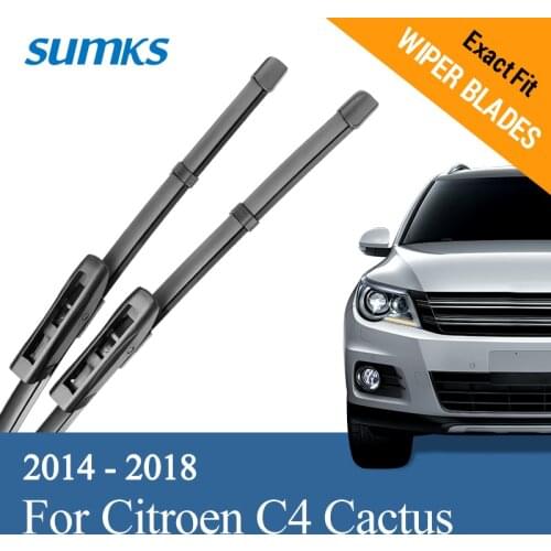SUMKS Wiper Blades for Citroen C4 Cactus 26'&17' Fit Bayonet Arms 2014 2015 2016 2017 2018