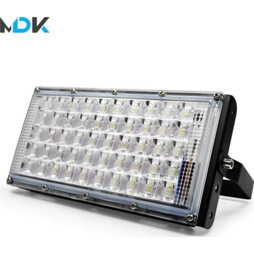 Led Flood Light Outdoor Spotlight Reflector Floodlight 50W Wall Washer Lamp IP66 Waterproof Garden 220V SMD Lighting