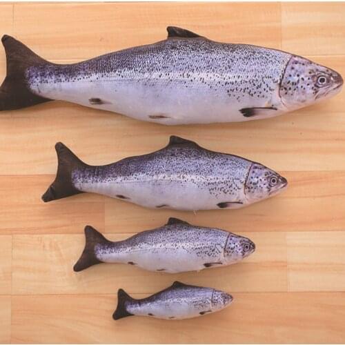 Creative Fish Shape Throw Pillow ry Bedroom Plush Stuffed Home Decor Birthday Gifts 20cm (Trout)