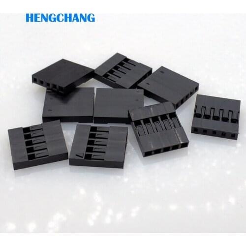 100pcs 2.54mm 5Pin Dupont Plastic Shell Head Plug Dupont Housing Pin Header Jumper Wire Housing Connector