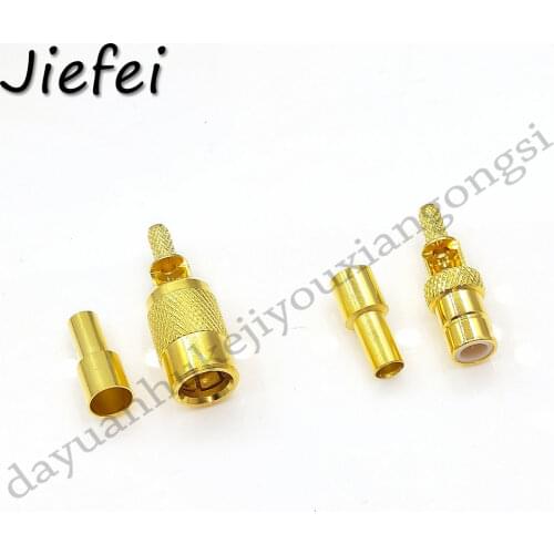 100pcs lot 75oHM SMB Male Plug Connectors Crimp With For RG179 cable Selling