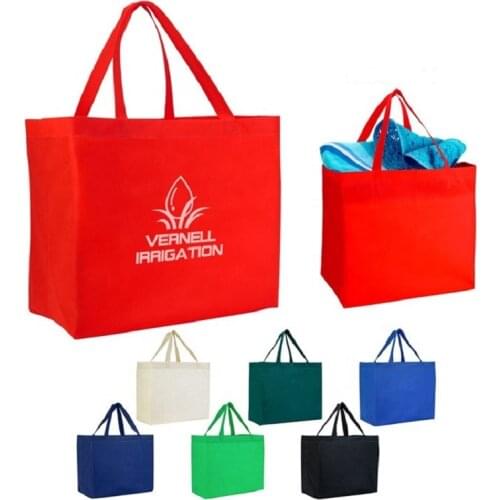Custom Promotional pp non-woven printed tote shopping bag wholesale/printable reusable non woven shopping bags with logo