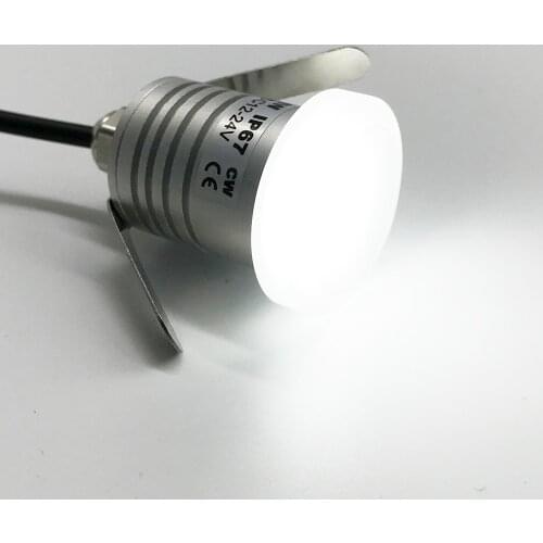 1W Anti-glare LED Stair Light Indoor Outdoor Wall Lamp IP67 Waterproof Inground Light 12V-24V Acrylic Wall Corner Night Light